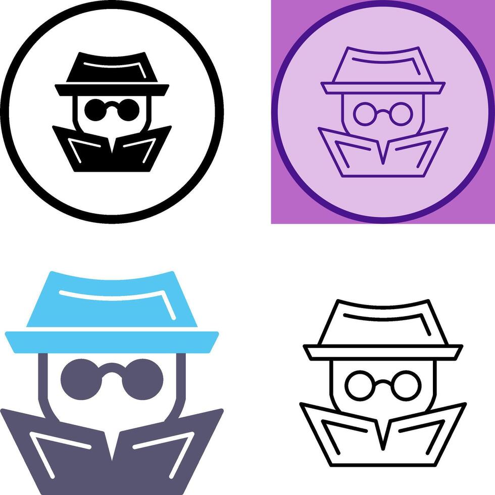 Hacker Icon Design vector