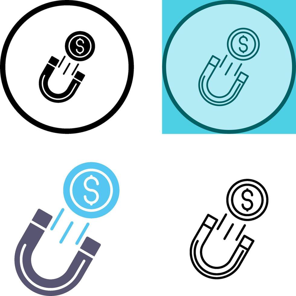 Stealing Money Icon Design vector