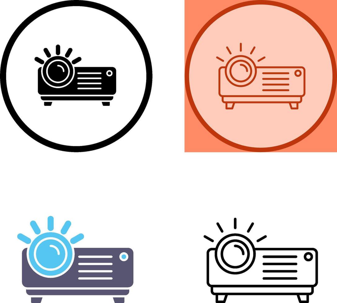 Projector Icon Design vector