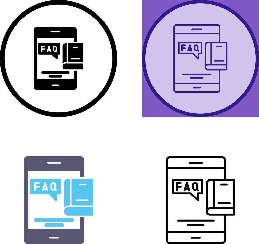 Faq Icon Design vector