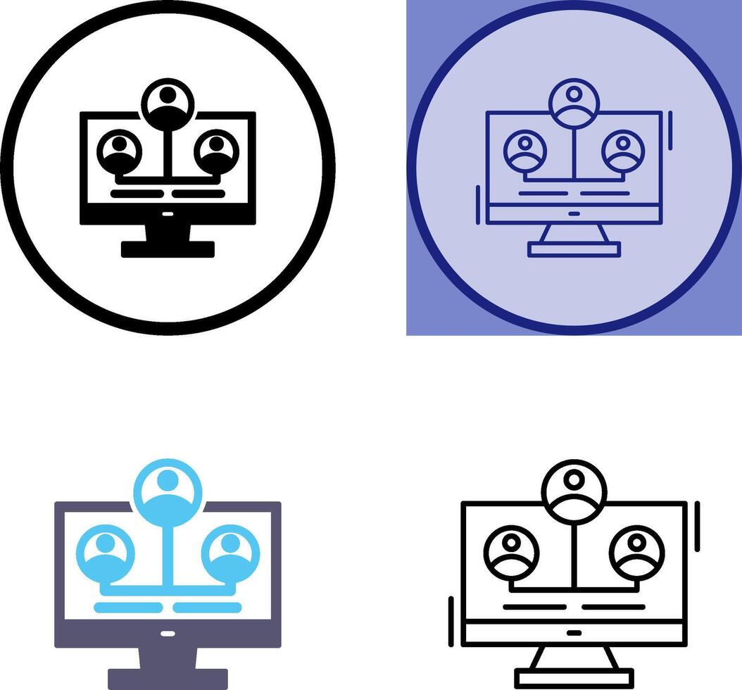 Network Icon Design vector