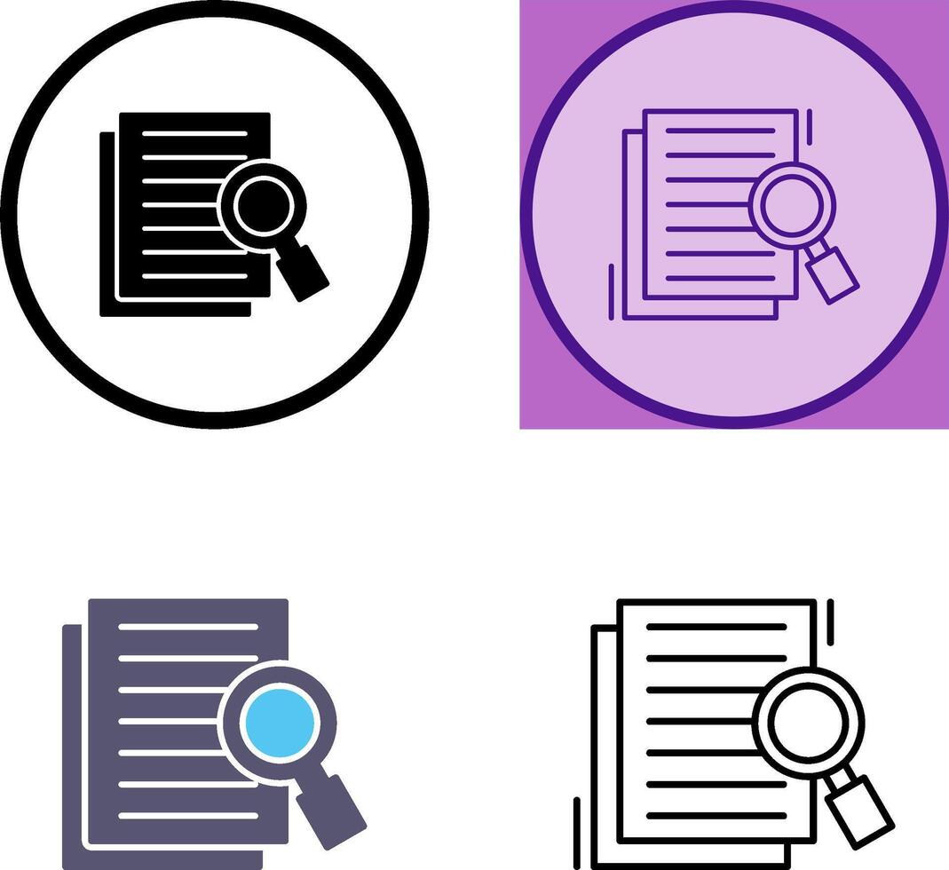 Details Looking Icon Design vector