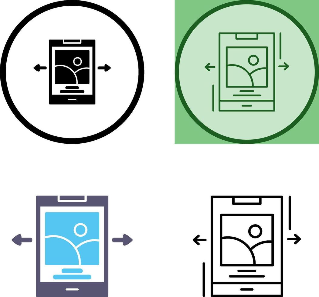 Swipe Icon Design vector
