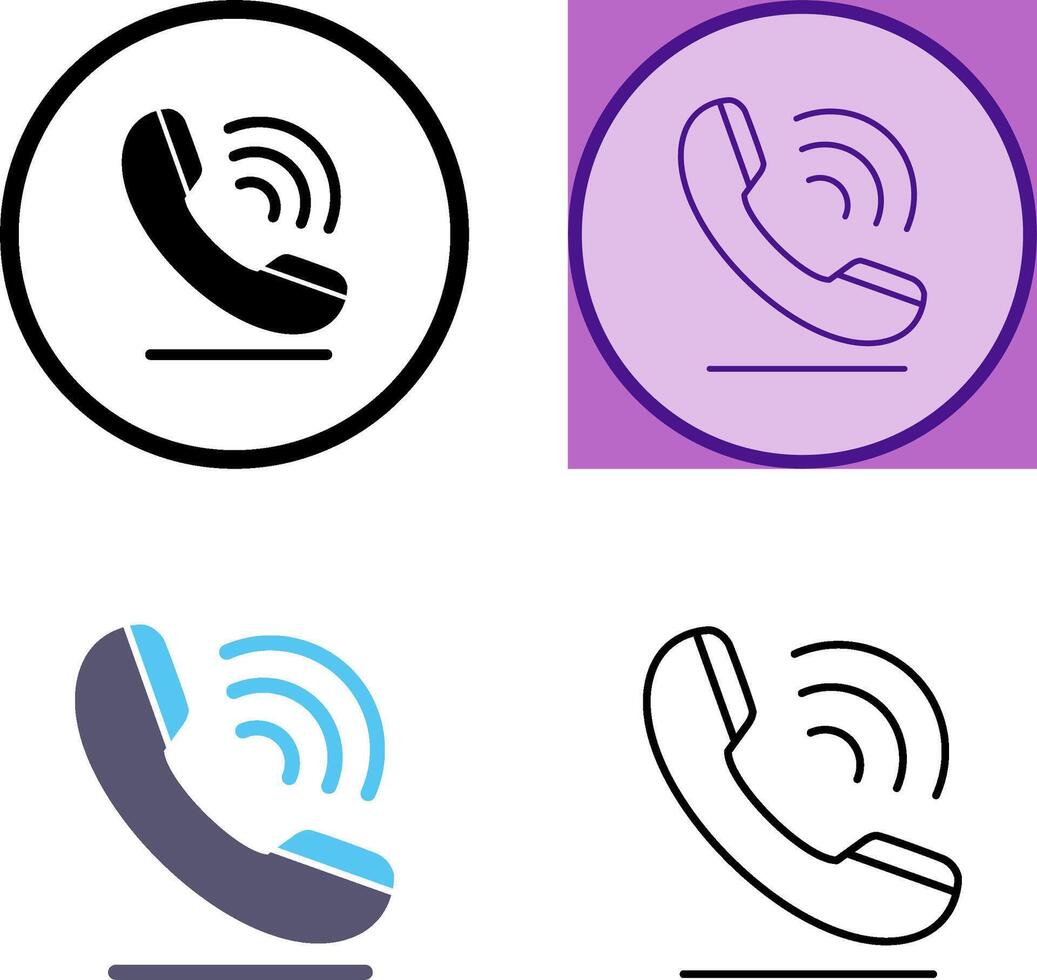 Phone Call Icon Design vector