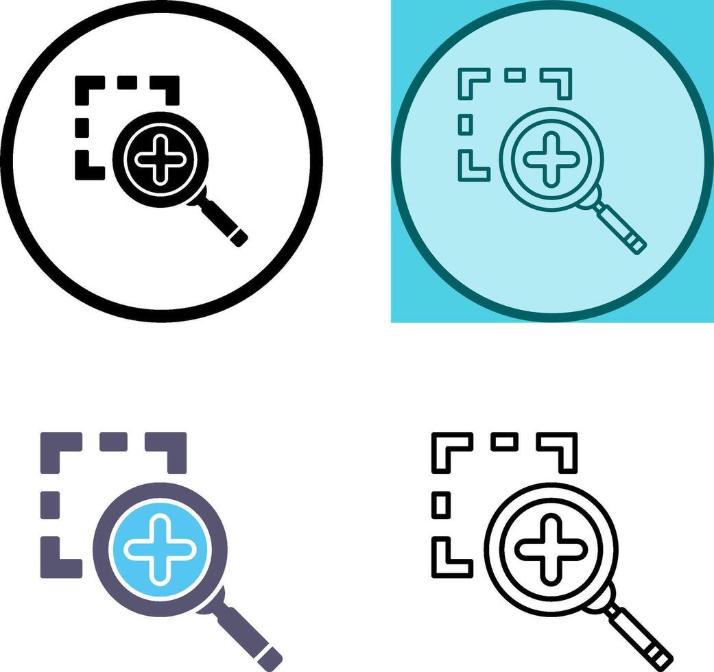Zoom In Icon Design vector