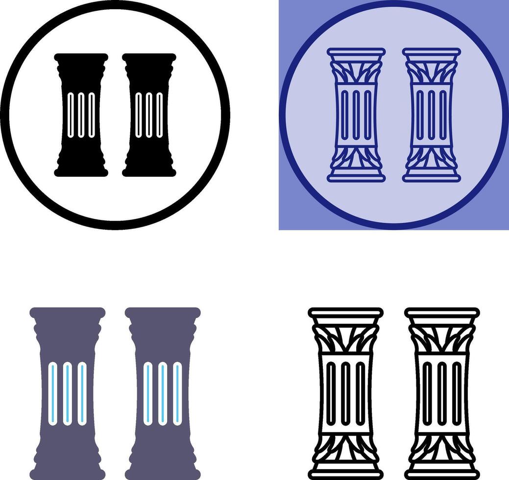 Column Icon Design vector