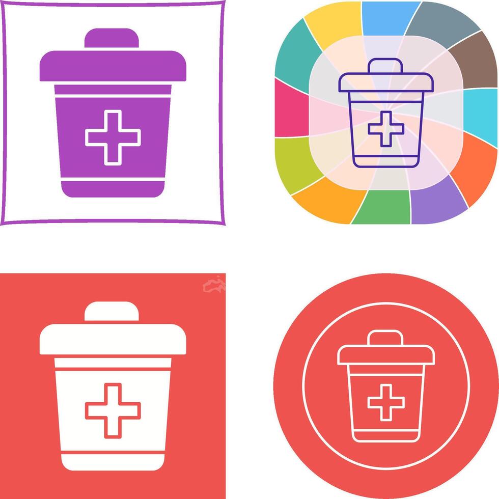 Dustbin Icon Design vector
