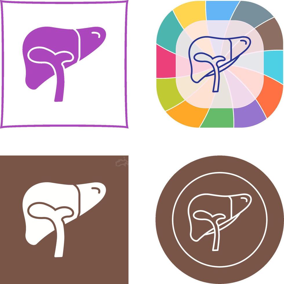 Liver Icon Design vector