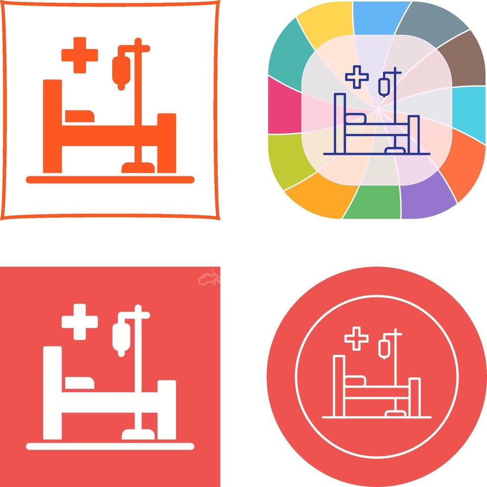 Bed Icon Design vector