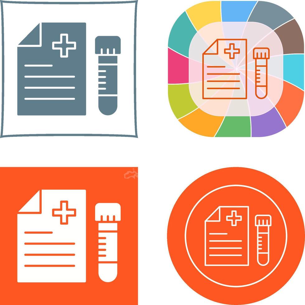 Blood Test Icon Design vector