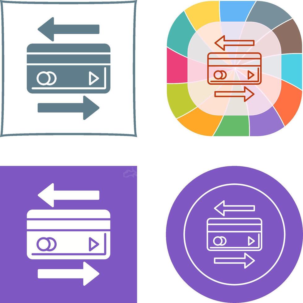 Transaction Icon Design vector