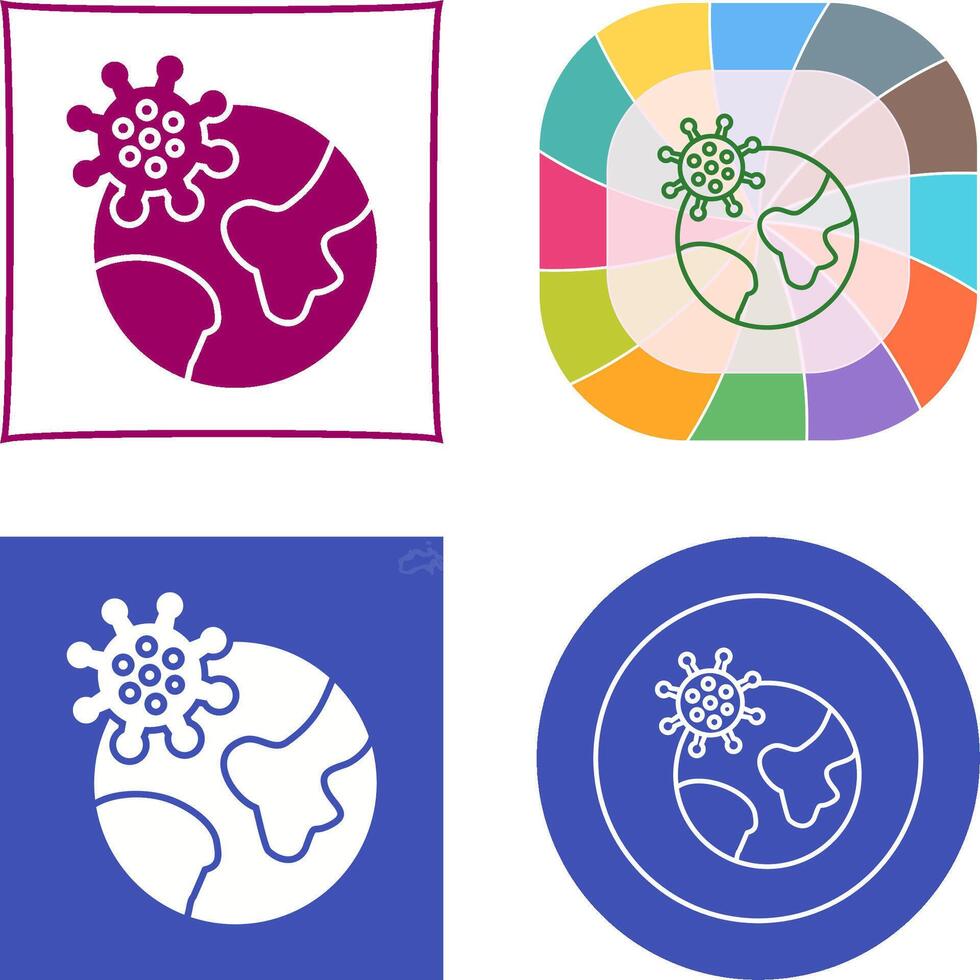 Pandemic Icon Design vector