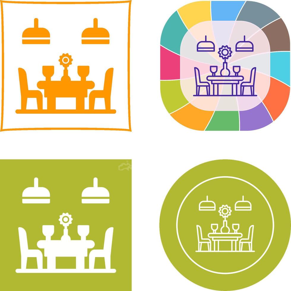Table Icon Design vector