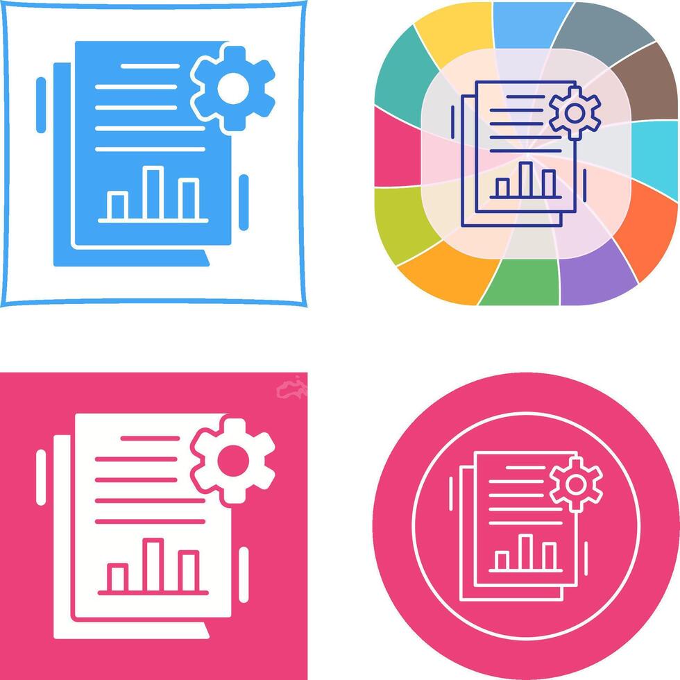 SEO Report Icon Design vector