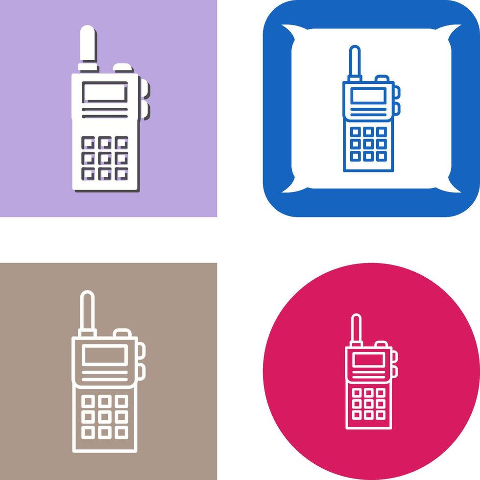 Walkie Talkie Icon Design vector