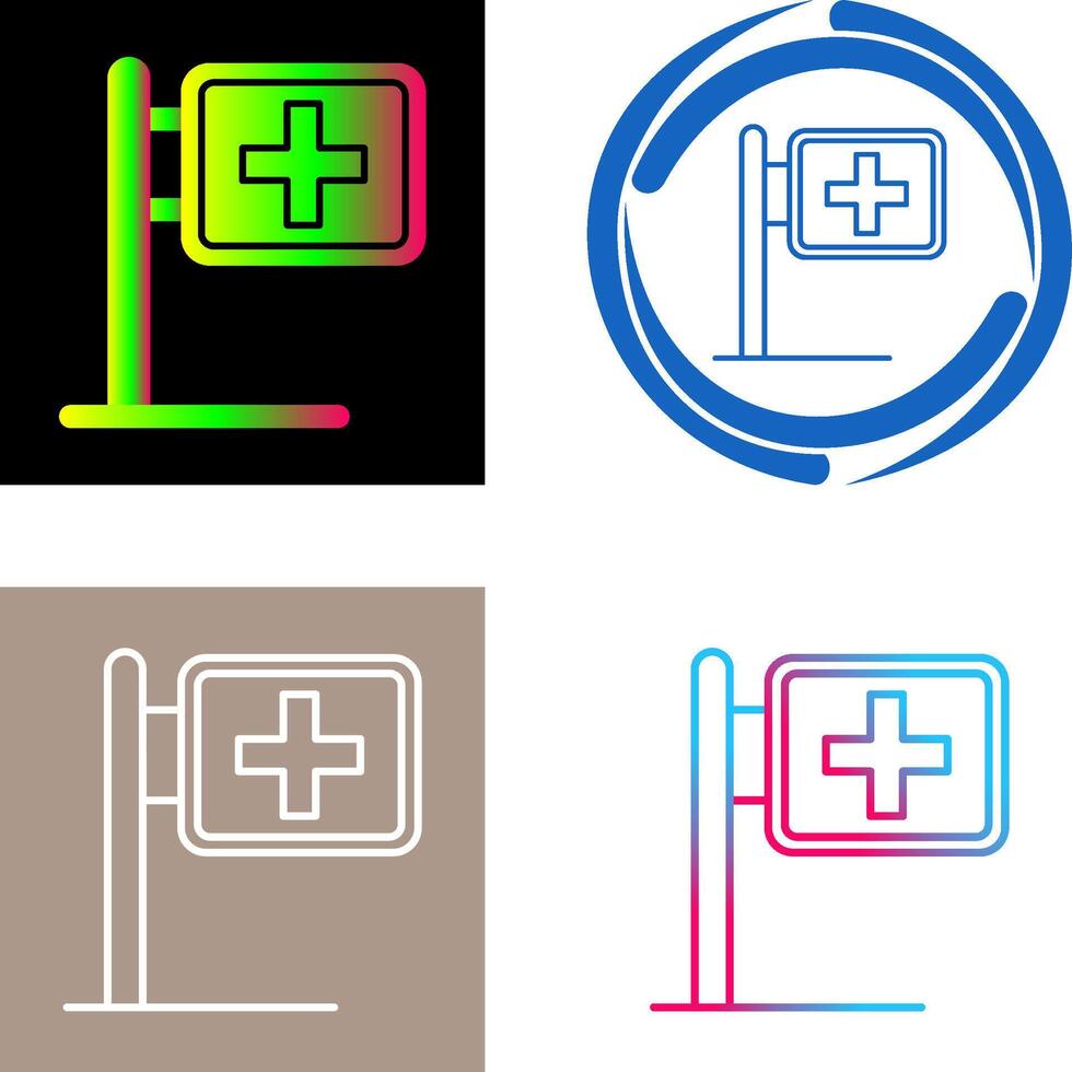 Signboard Icon Design vector