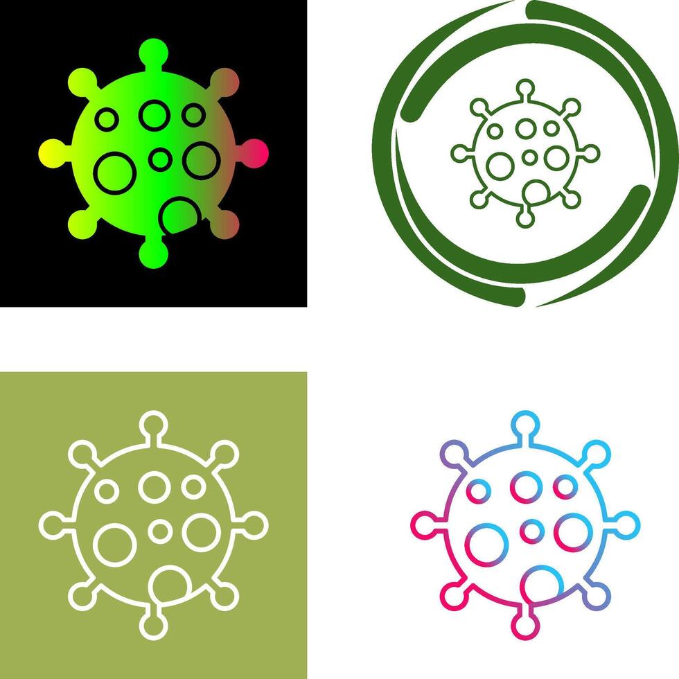 Virus Icon Design vector