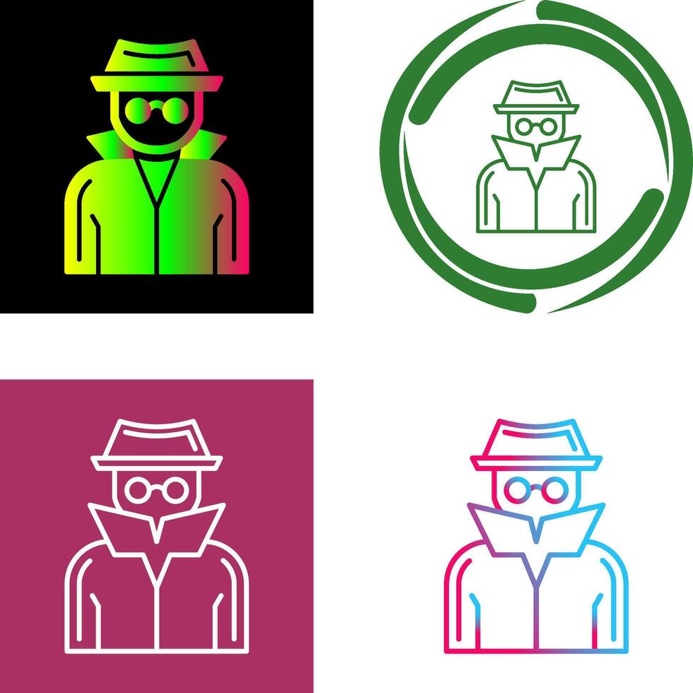 Spy Icon Design vector