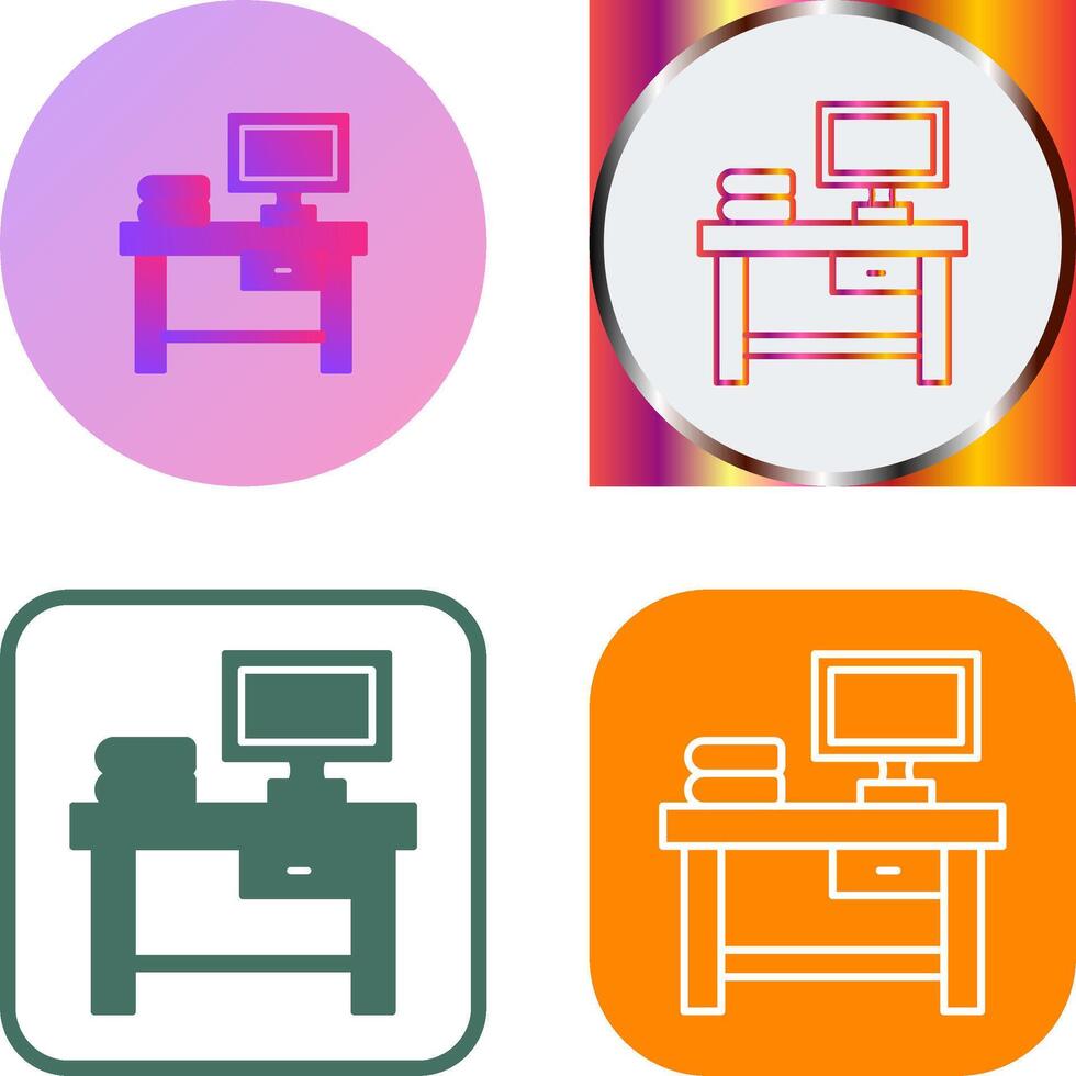 Table Icon Design vector