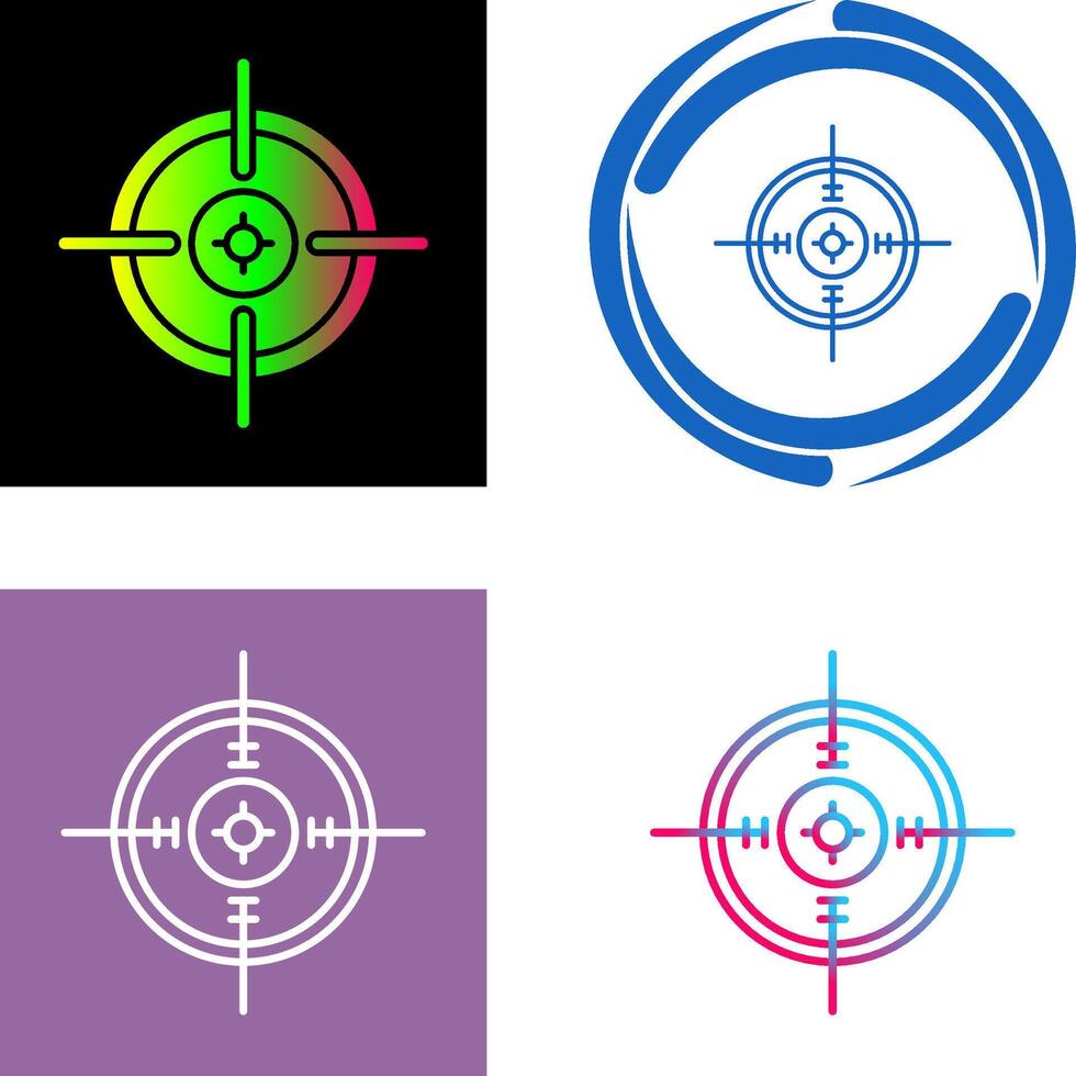 Aim Icon Design vector
