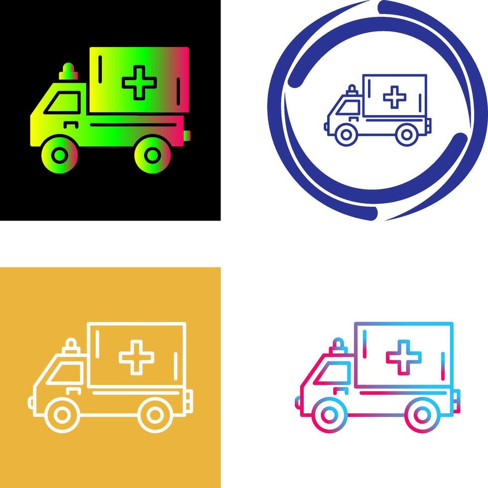 diseño de icono de ambulancia vector