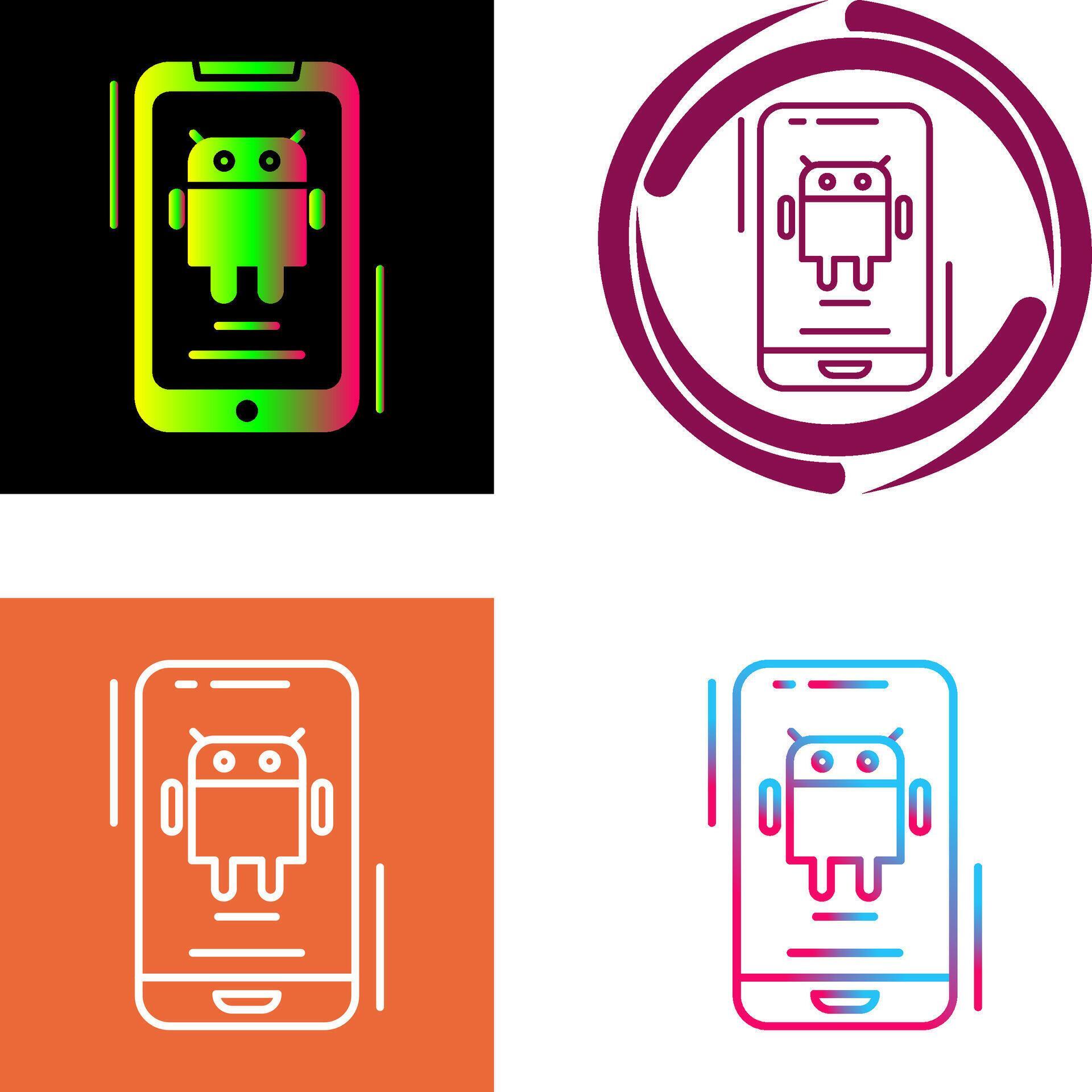 Android Icon Design 44339762 Vector Art at Vecteezy