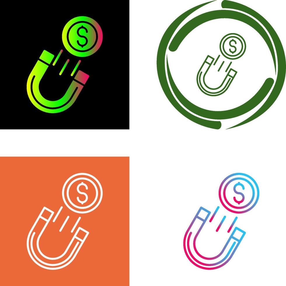 Stealing Money Icon Design vector