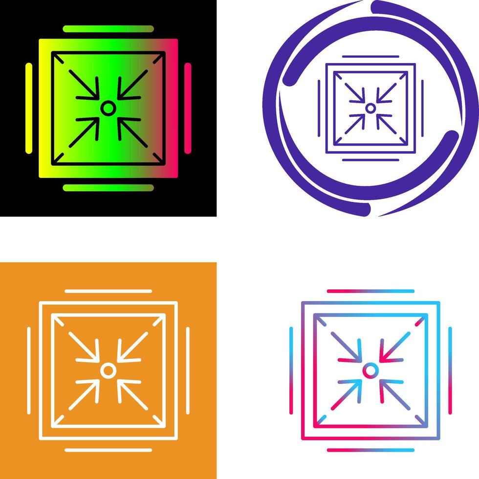 Minimize Icon Design vector