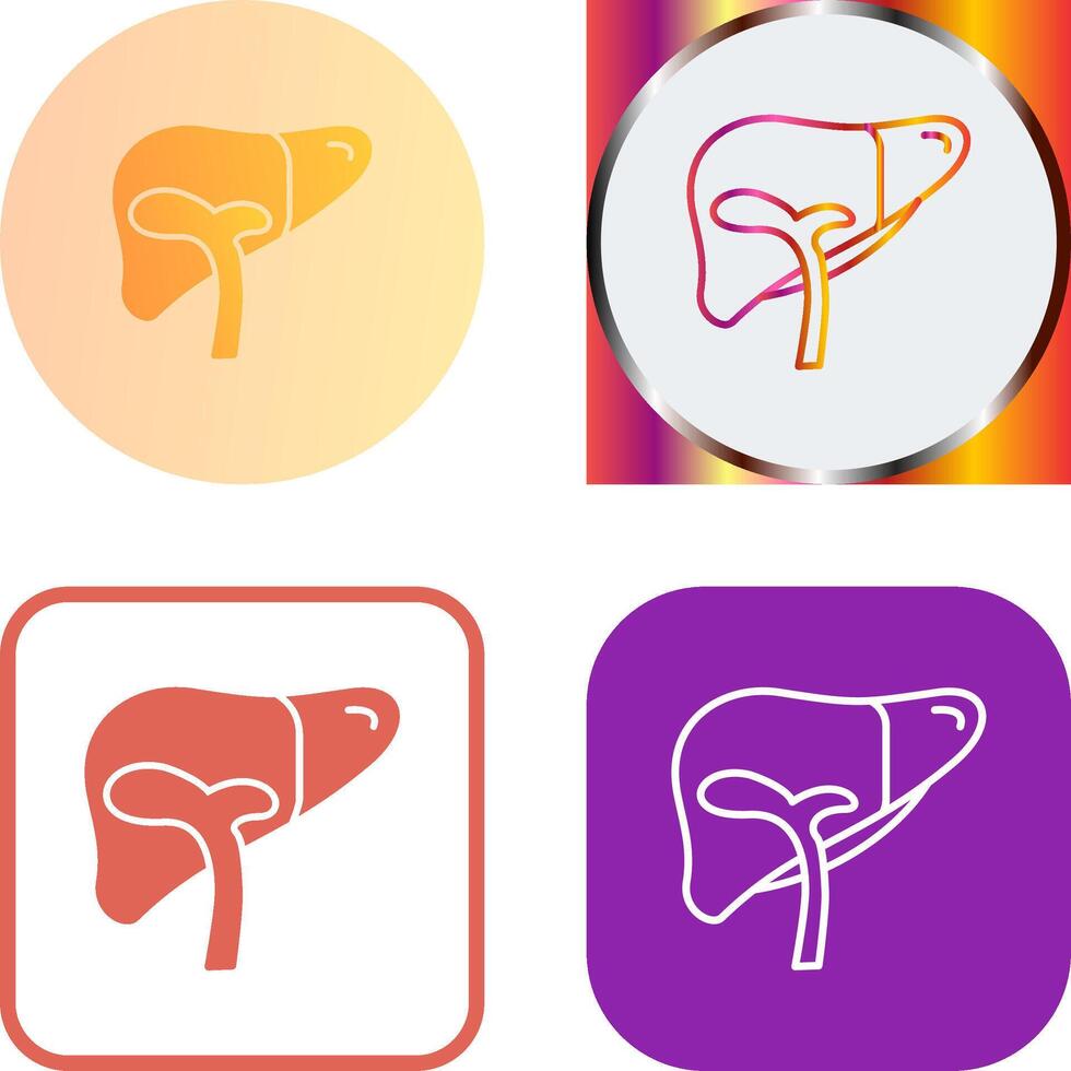 Liver Icon Design vector