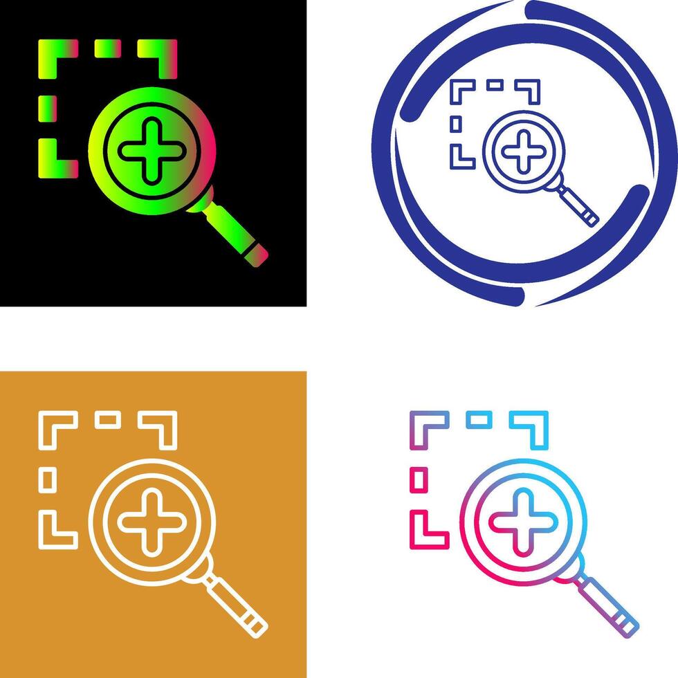 Zoom In Icon Design vector
