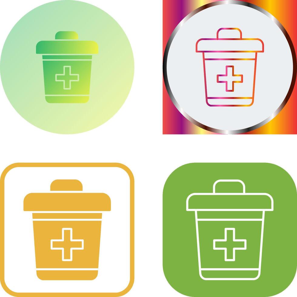 diseño de icono de cubo de basura vector