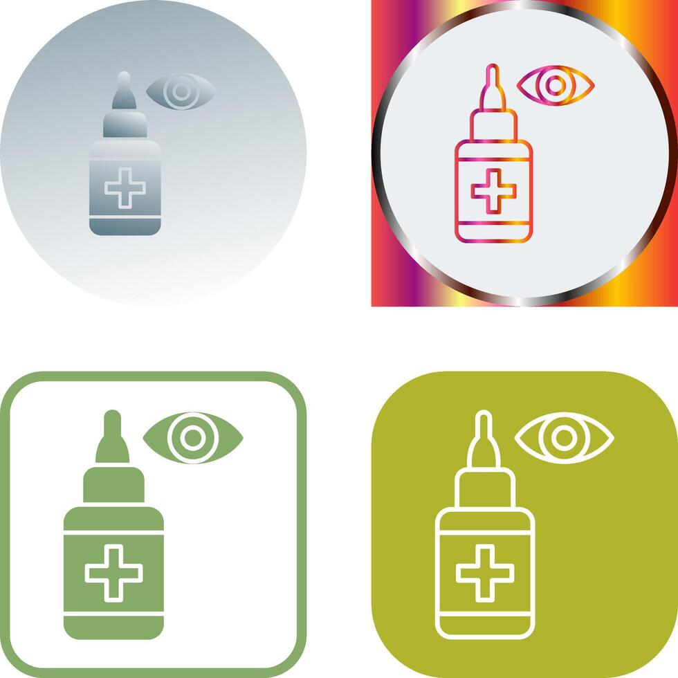 Eye Drop Icon Design vector