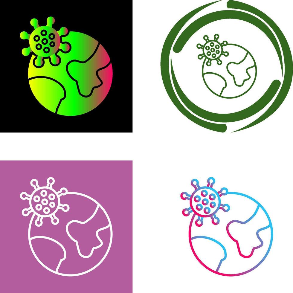Pandemic Icon Design vector
