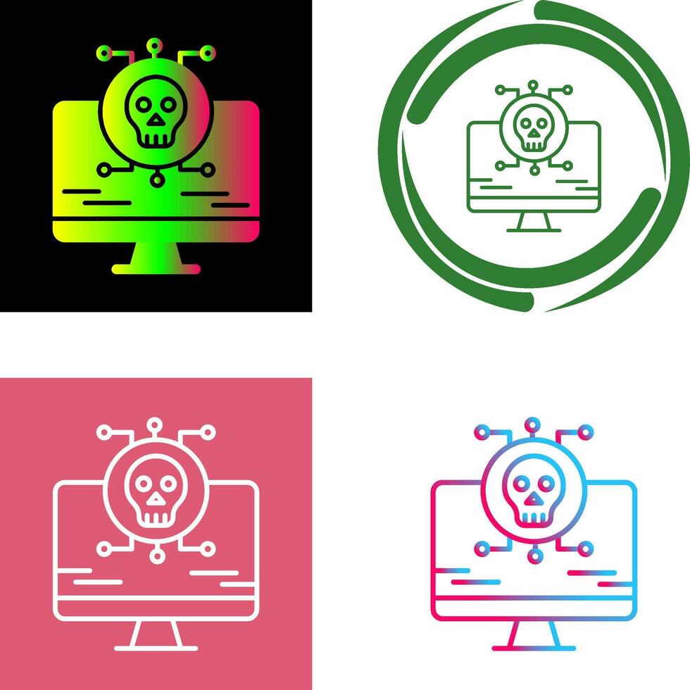 Virus Attack Icon Design vector
