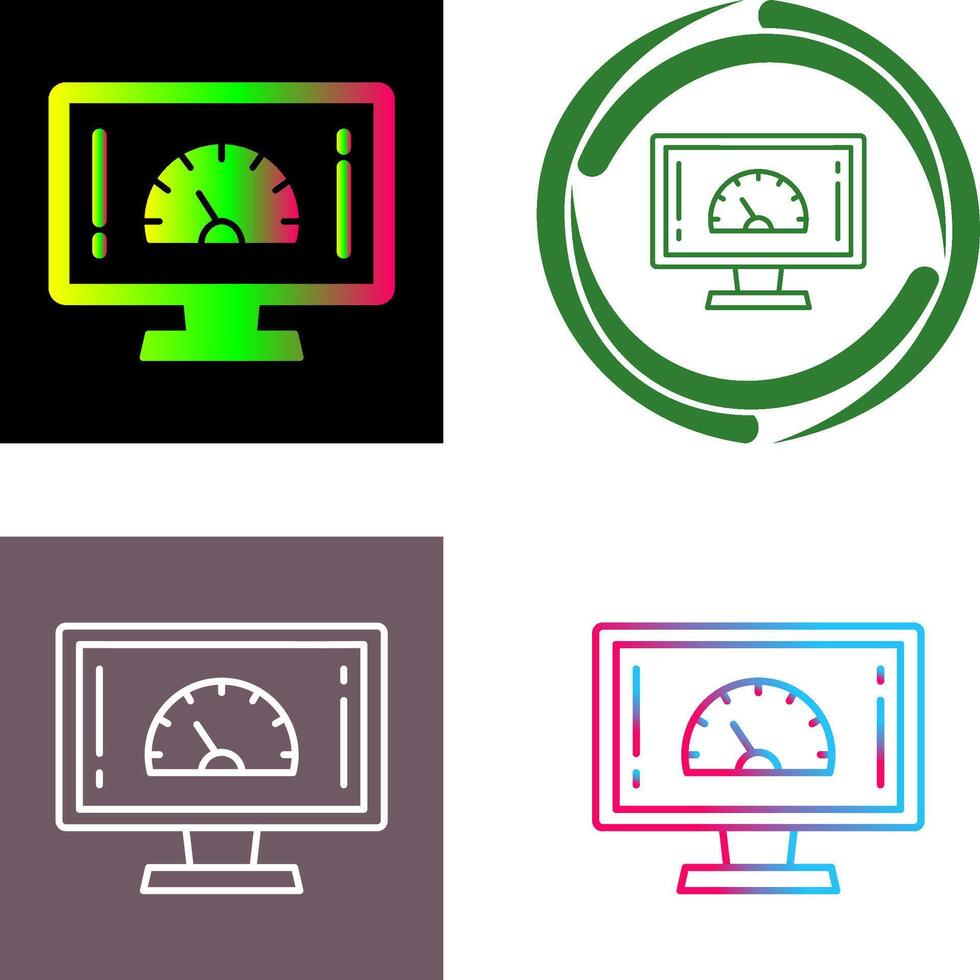Speed Test Icon Design vector
