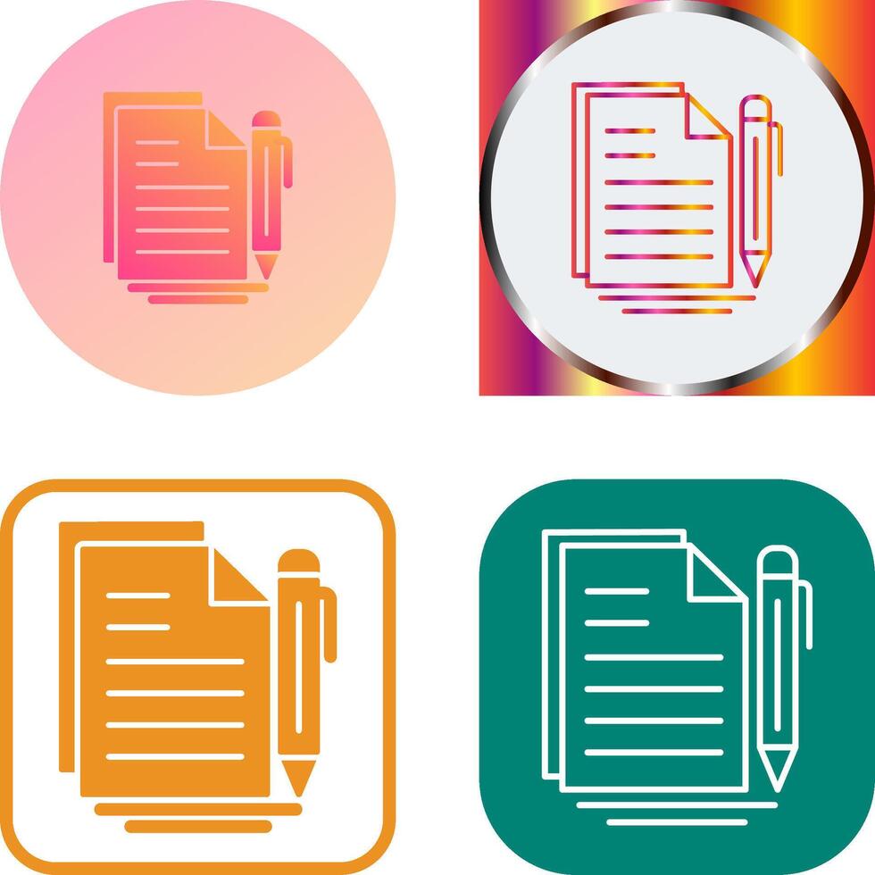 Document Icon Design vector