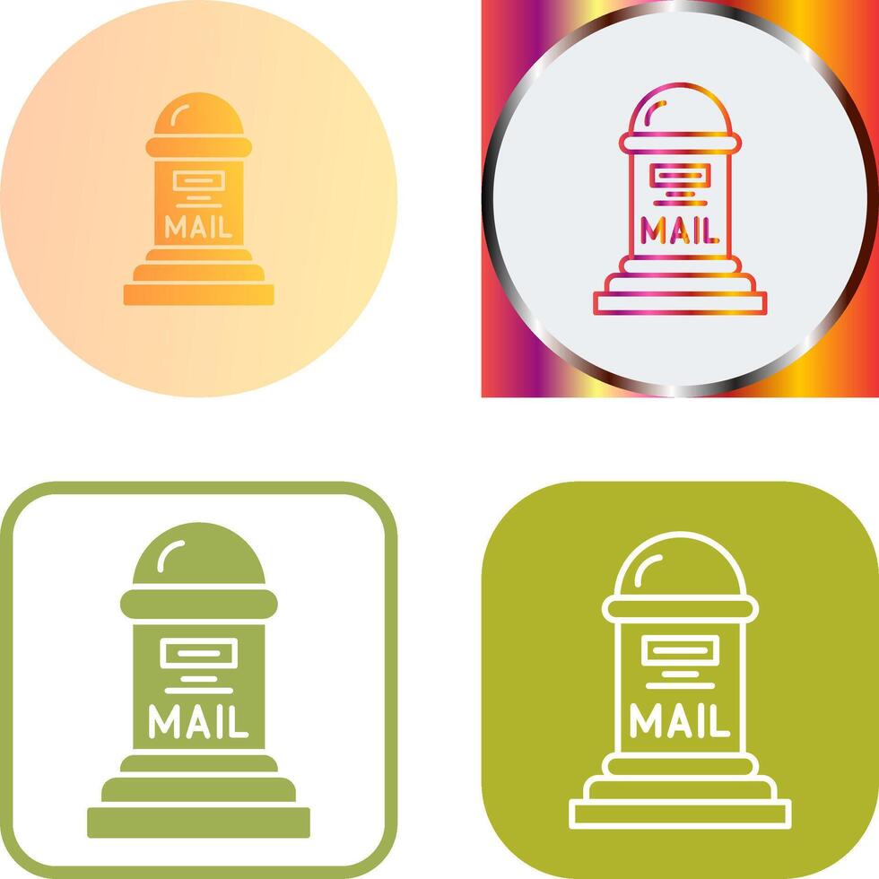 Mail Box Icon Design vector
