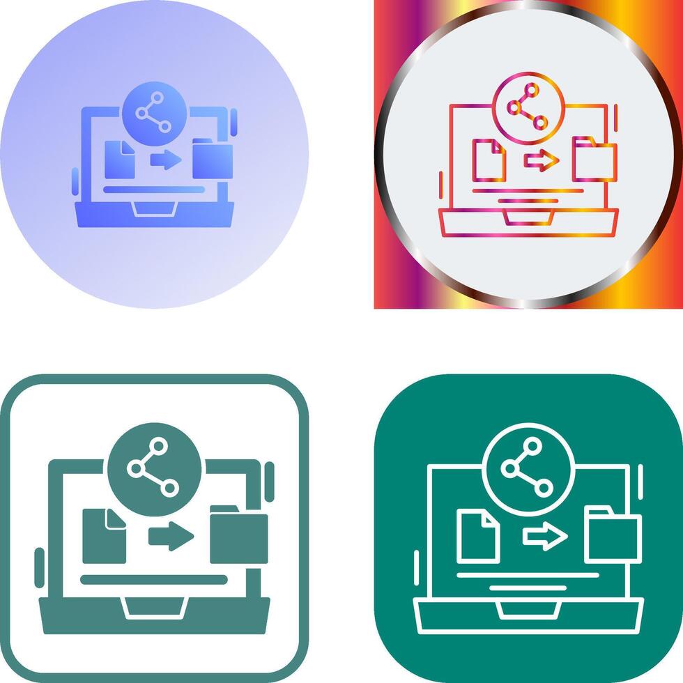 File Share Icon Design vector