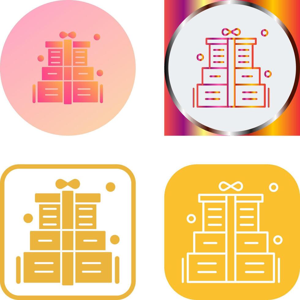 Gift Box Icon Design vector