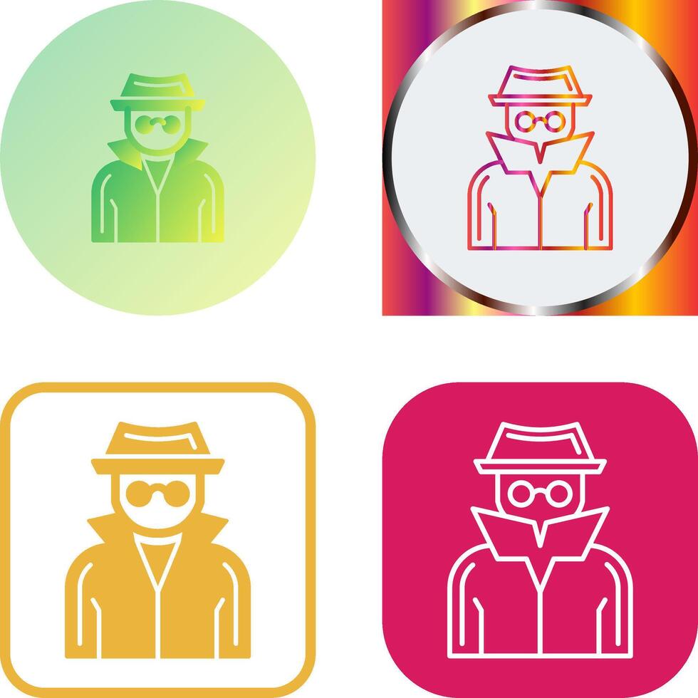 Spy Icon Design vector