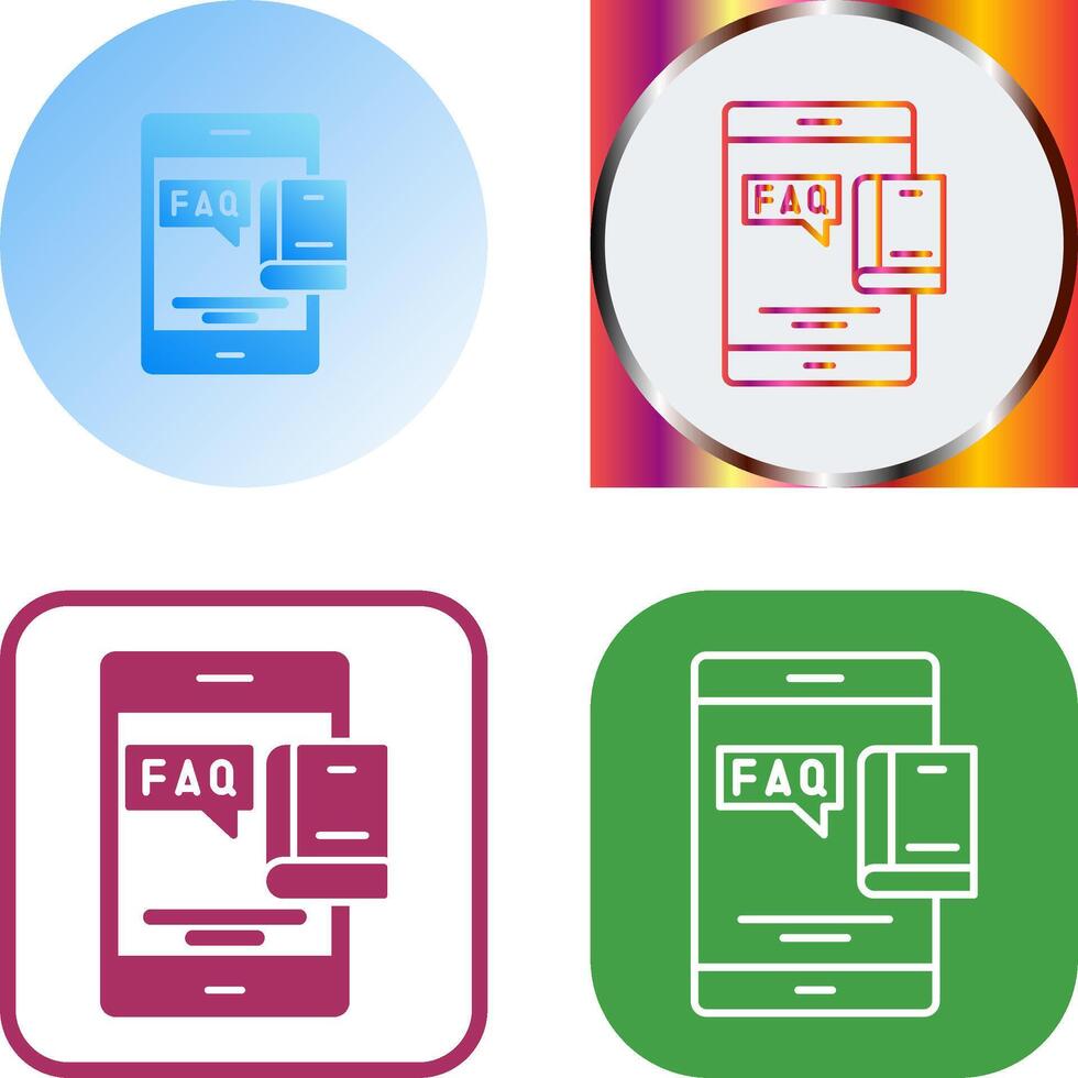 Faq Icon Design vector