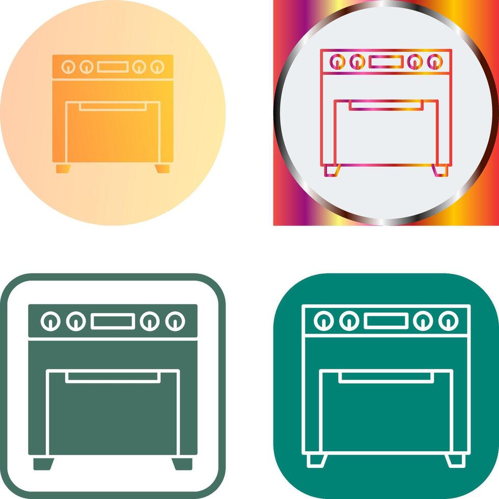 Oven Icon Design vector