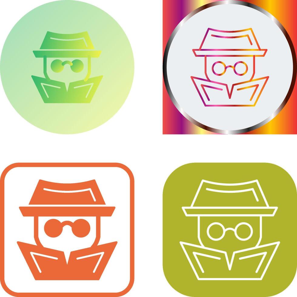 Hacker Icon Design vector