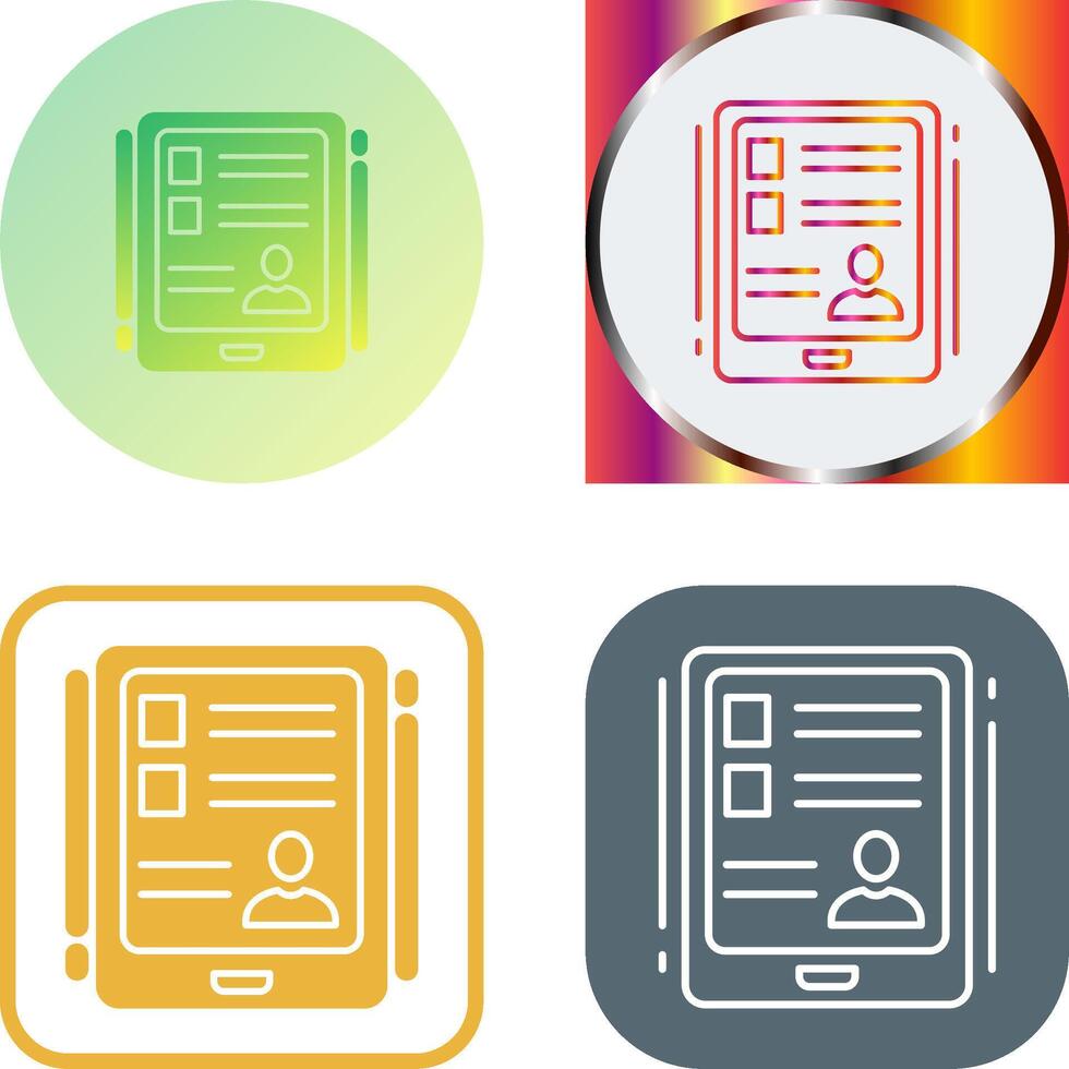 Tablet Icon Design vector