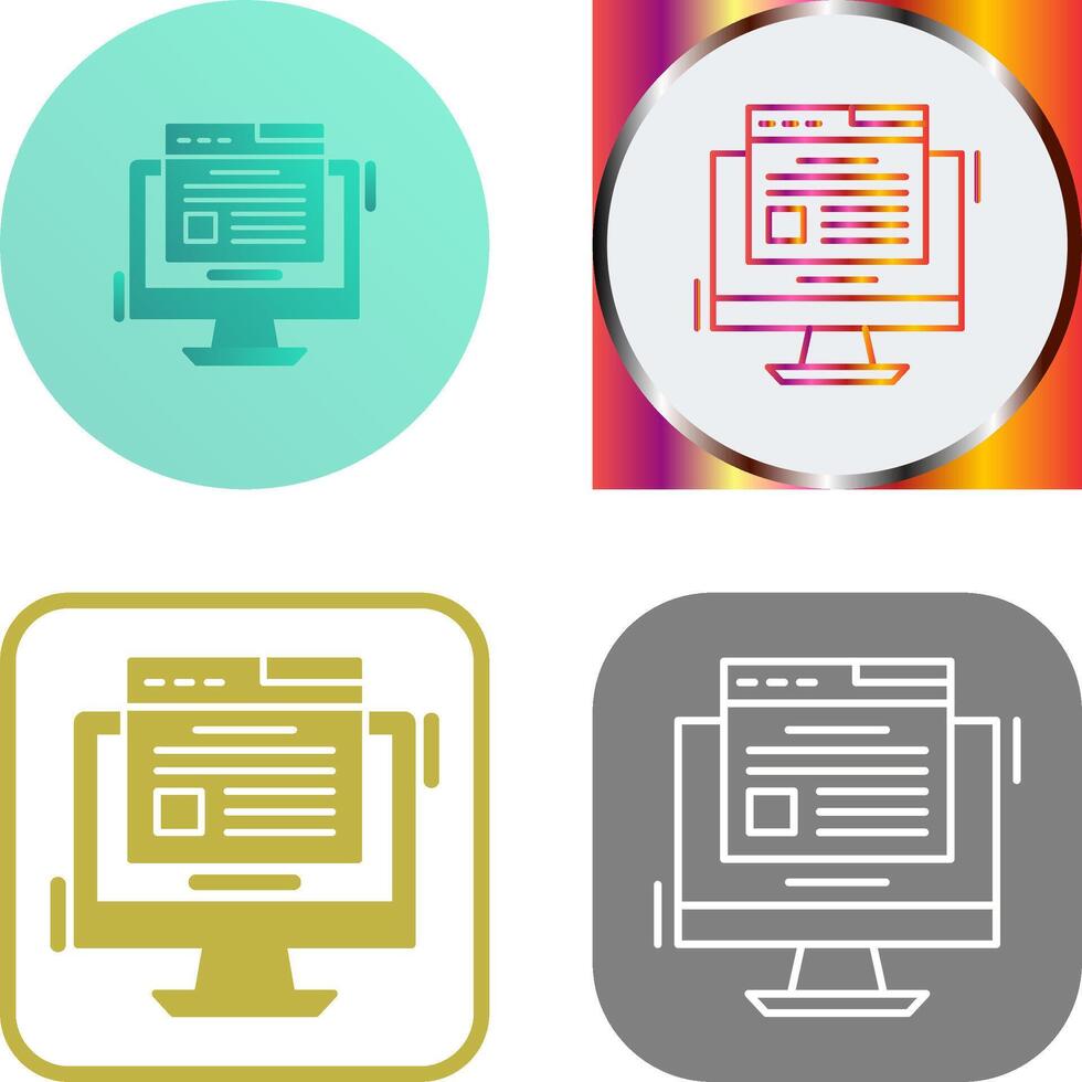 diseño de icono de blog vector