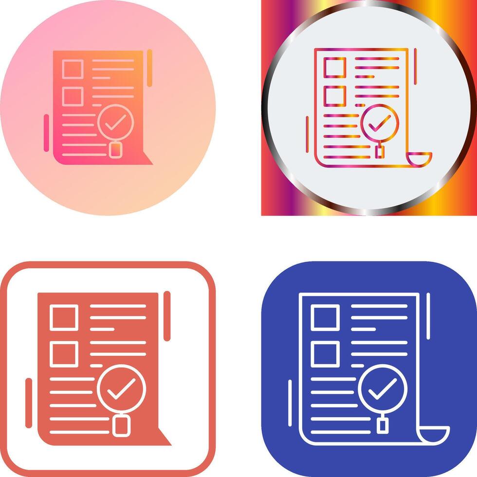 SEO Audit Icon Design vector