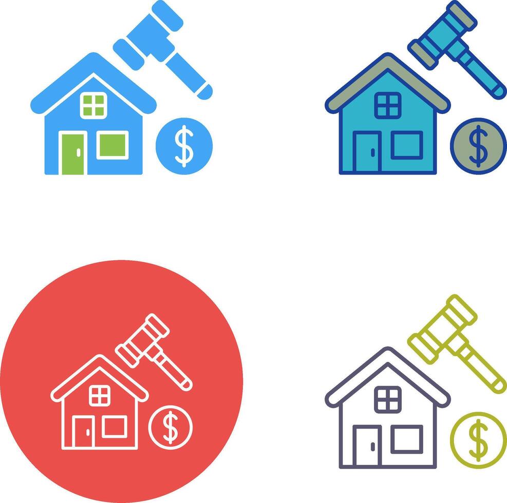 Auction Icon Design vector