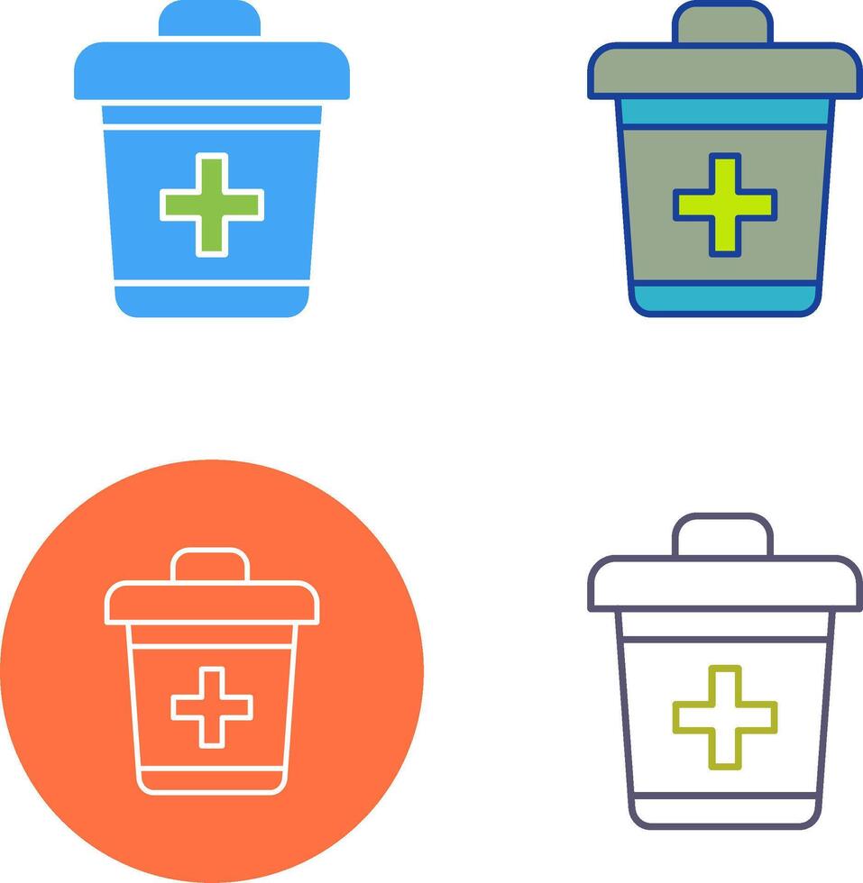 Dustbin Icon Design vector