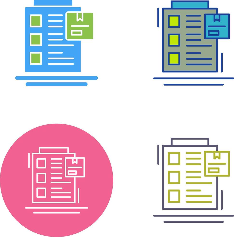 Order List Icon Design vector