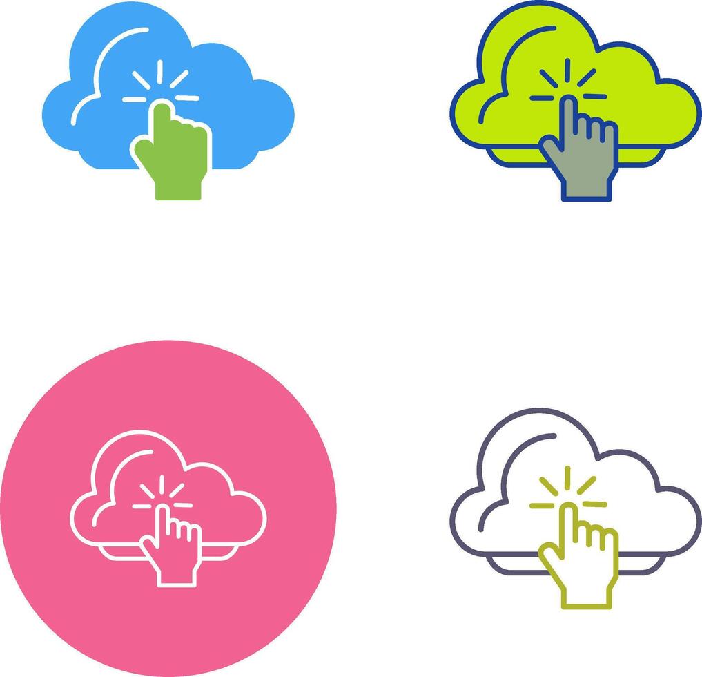 Cloud Computing Icon Design vector